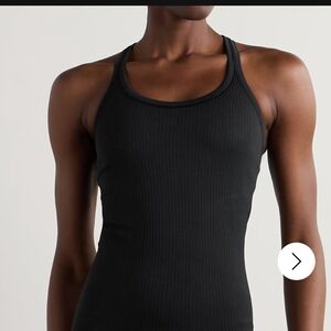 Lululemon Ebb to Street Ribbed Jersey Tank Soft Black NWOT Sz 4